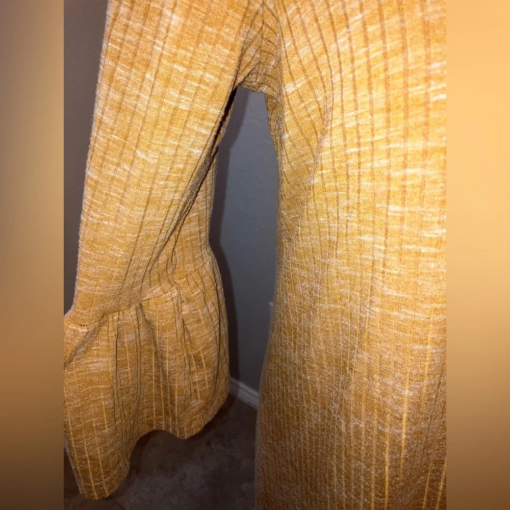 SweetSalt Golden Ribbed Dress - Picture 3 of 6